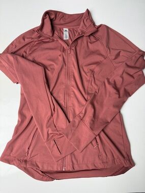 90 Degree By Reflex Rose-Mauve Zip Utility Jacket